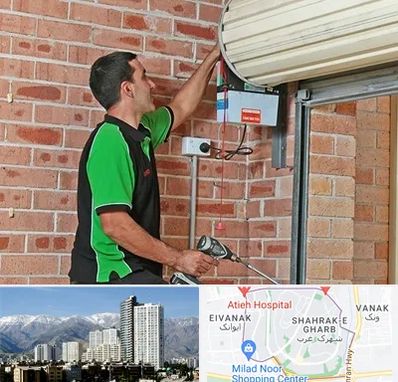 تعمیر جک درب پارکینگ در شهرک غرب 