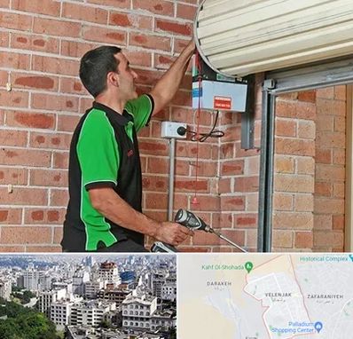 تعمیر جک درب پارکینگ در ولنجک 