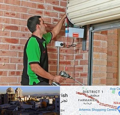 تعمیر جک درب پارکینگ در فرمانیه 