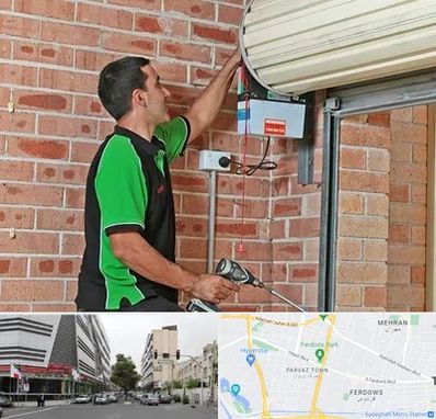 تعمیر جک درب پارکینگ در بلوار فردوس 