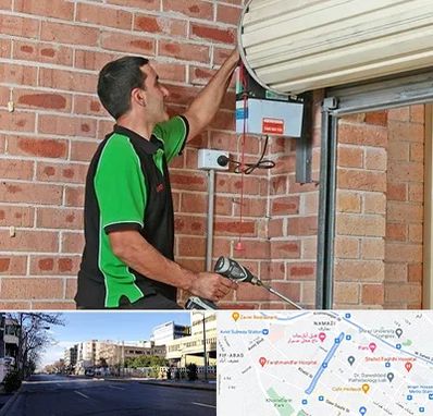 تعمیر جک درب پارکینگ در خیابان ملاصدرا شیراز