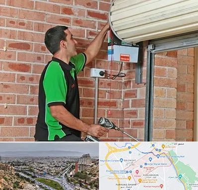 تعمیر جک درب پارکینگ در معالی آباد شیراز