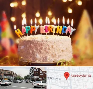 لوازم جشن تولد در خیابان آذربایجان