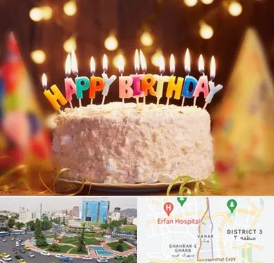 لوازم جشن تولد در ونک 