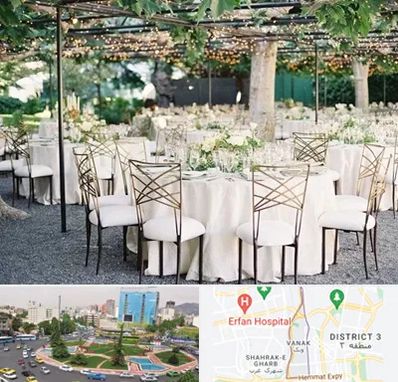 اجاره میز و صندلی در ونک 