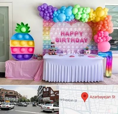 تولیدی تم تولد در خیابان آذربایجان