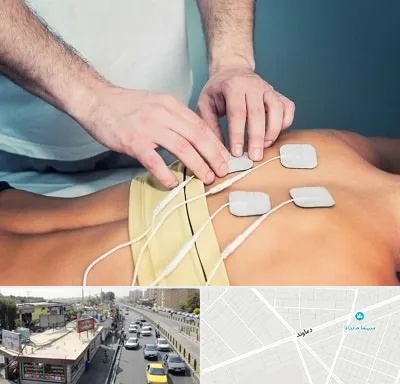 فیزیوتراپیست در خیابان دماوند