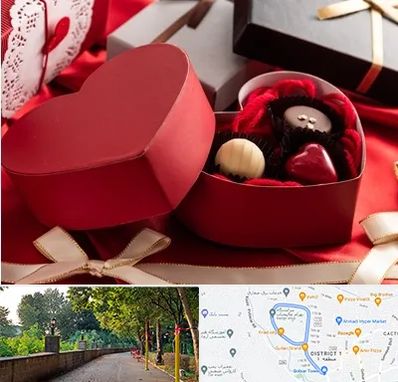 کادو ولنتاین در فلکه گاز رشت