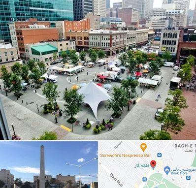 اماکن عمومی در فلکه گاز شیراز