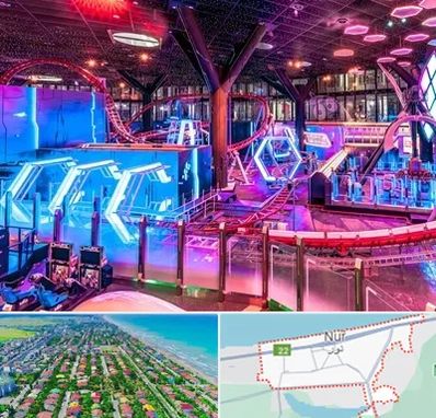 شهربازی سرپوشیده در نور