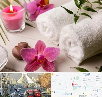 ماساژور خانم در خیابان آزادی 