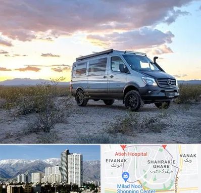 اجاره ماشین ون در شهرک غرب 