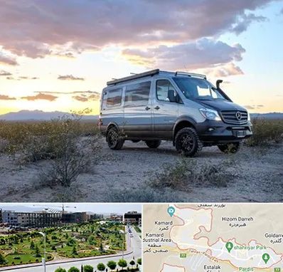 اجاره ماشین ون در پردیس