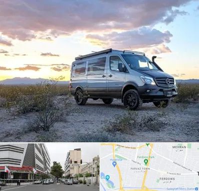 اجاره ماشین ون در بلوار فردوس 