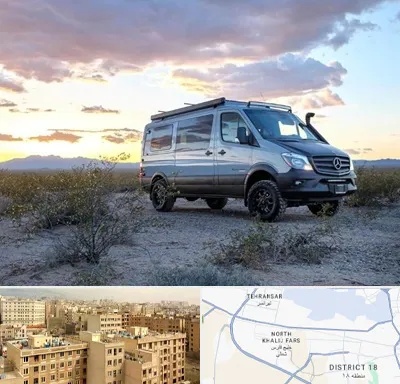 اجاره ماشین ون در جنوب غرب تهران