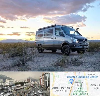 اجاره ماشین ون در پونک 