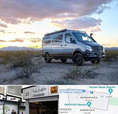 اجاره ماشین ون در منیریه 