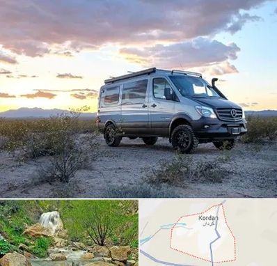 اجاره ماشین ون در کردان