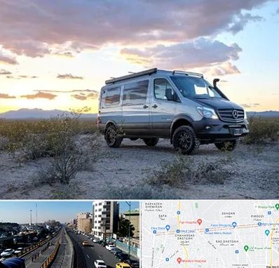 اجاره ماشین ون در پیروزی 