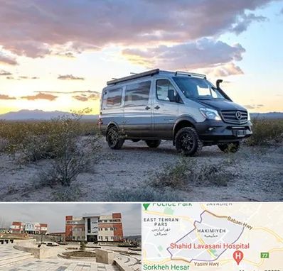 اجاره ماشین ون در حکیمیه 