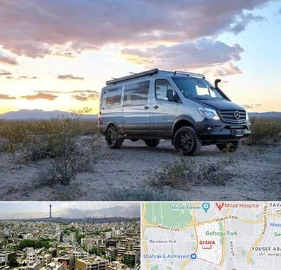 اجاره ماشین ون در گیشا 