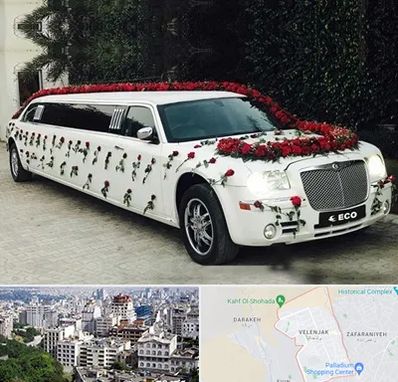 اجاره ماشین عروس لیموزین در ولنجک 