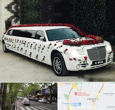 اجاره ماشین عروس لیموزین در ظفر 