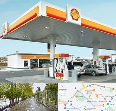 پمپ بنزین در خیابان ارم شیراز