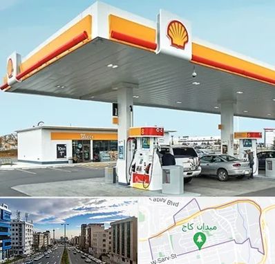 پمپ بنزین در سعادت آباد 