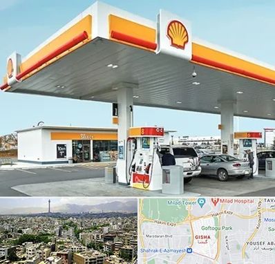 پمپ بنزین در گیشا 