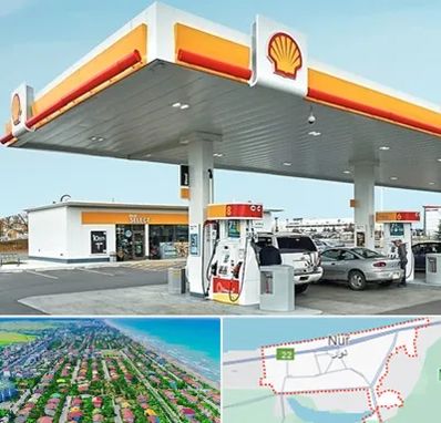 پمپ بنزین در نور