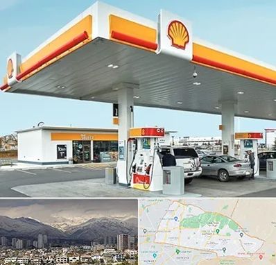 پمپ بنزین در منطقه 4 تهران 