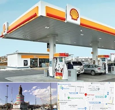 پمپ بنزین در کارگر جنوبی 