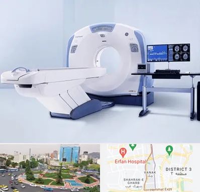 سی تی اسکن شبانه روزی در ونک 