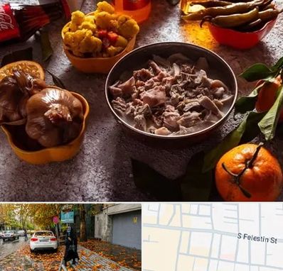 طباخی در خیابان فلسطین