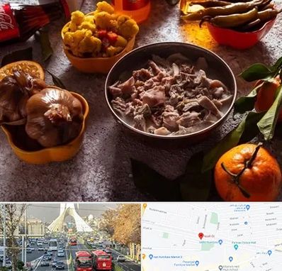 طباخی در خیابان آزادی 