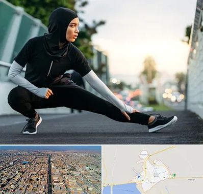 فروشگاه لباس ورزشی زنانه در بندر ماهشهر