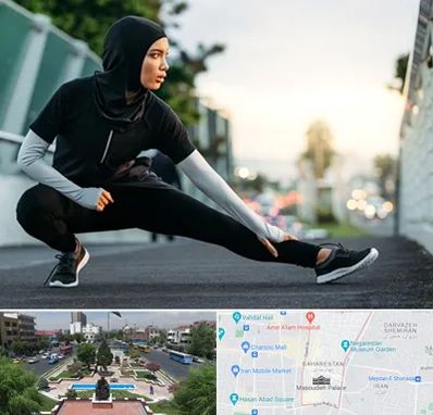 فروشگاه لباس ورزشی زنانه در بهارستان 