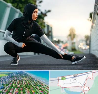 فروشگاه لباس ورزشی زنانه در نور
