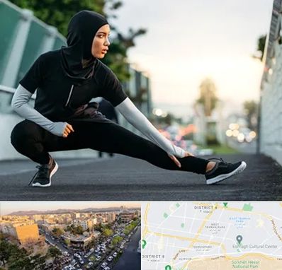 فروشگاه لباس ورزشی زنانه در تهرانپارس 