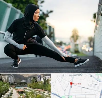 فروشگاه لباس ورزشی زنانه در بلوار تعاون