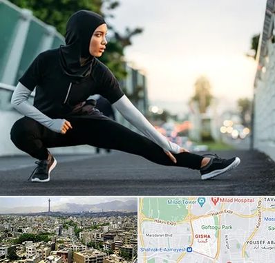 فروشگاه لباس ورزشی زنانه در گیشا 