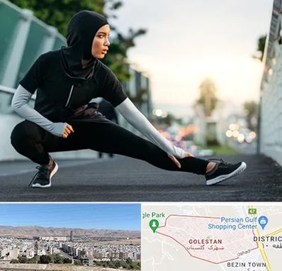 فروشگاه لباس ورزشی زنانه در شهرک گلستان شیراز