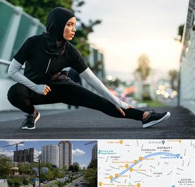 فروشگاه لباس ورزشی زنانه در اندرزگو 