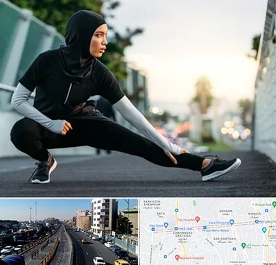 فروشگاه لباس ورزشی زنانه در پیروزی 