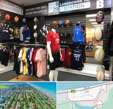 فروشگاه لباس ورزشی در نور