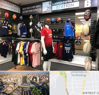 فروشگاه لباس ورزشی در استاد معین 