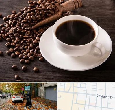 فروشگاه لوازم قهوه در خیابان فلسطین