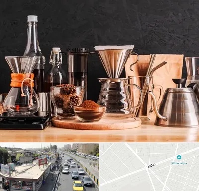 اکسسوری قهوه در خیابان دماوند