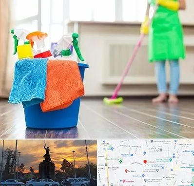 خدمات نظافت در میدان حر